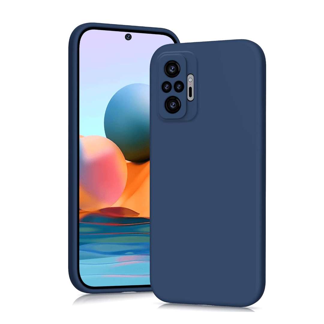 Funda de teléfono de silicona líquida para Xiaomi Redmi Note 10