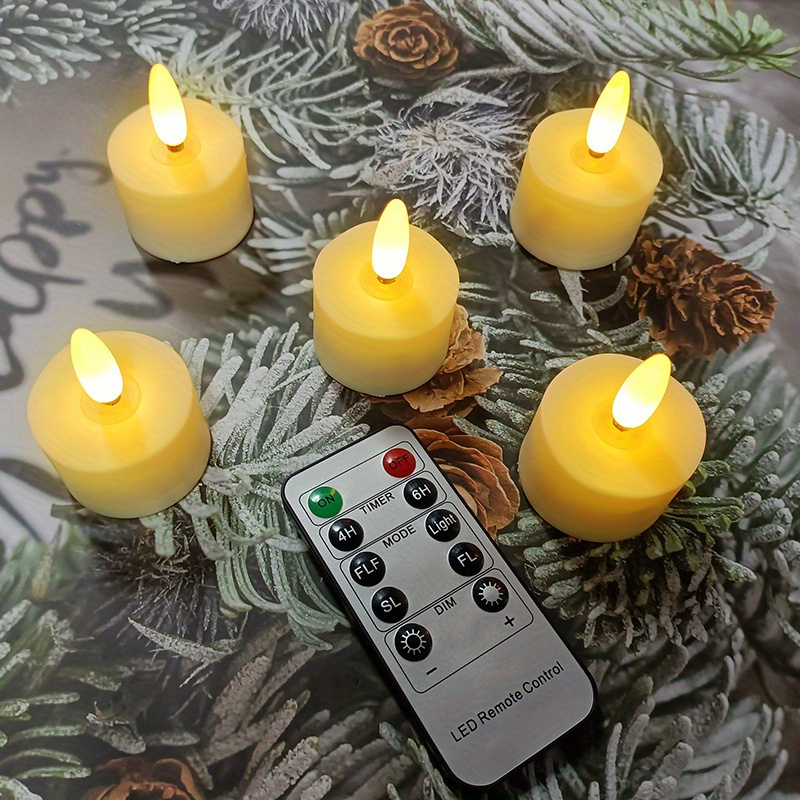 Jumelux - Bougies LED avec télécommande - Bougies chauffe-plat