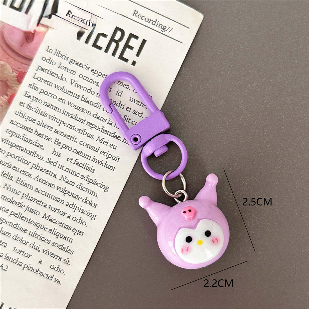 1PC Cute Kawaii Sanrio Hello Kitty Keychain Adorable Keychain Keyring Key  Purse Handbag Car Charms Accessories