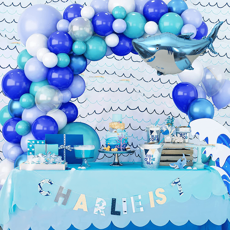 134pcs, Ocean Theme Balloon Garland Arch Kit, Underwater Theme Party Decor,  Birthday Decor, Anniversary Decor, Graduation Decor, Holiday Decor
