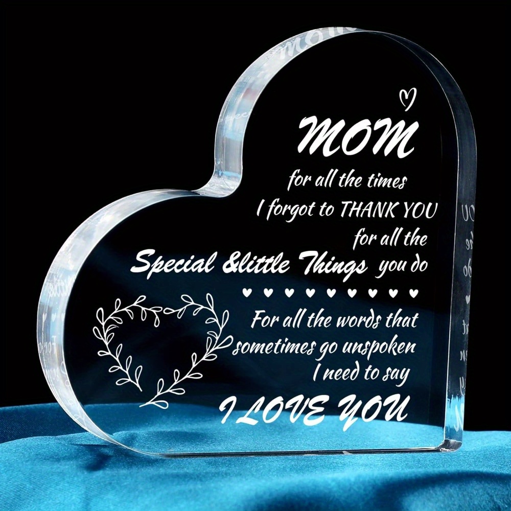 Gifts For Mom Mom Birthday Gifts I Love You Mom Acrylic - Temu