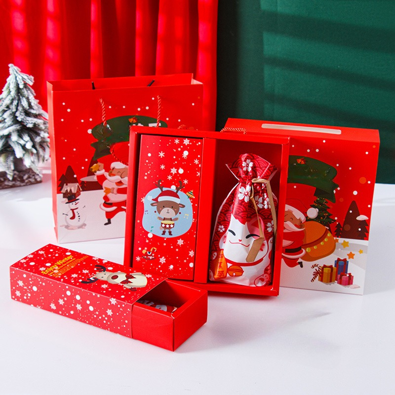 Red Christmas Storage Box Christmas Gift Goodies Storage - Temu