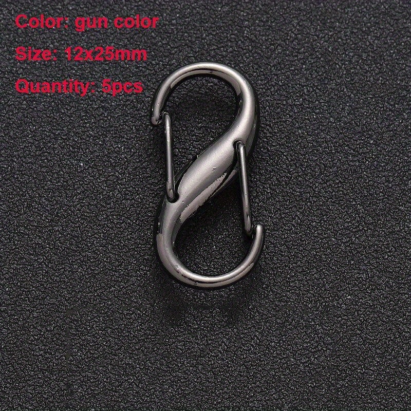 Metal S shaped Adjustment Buckle Double Buckle Keychain - Temu Canada