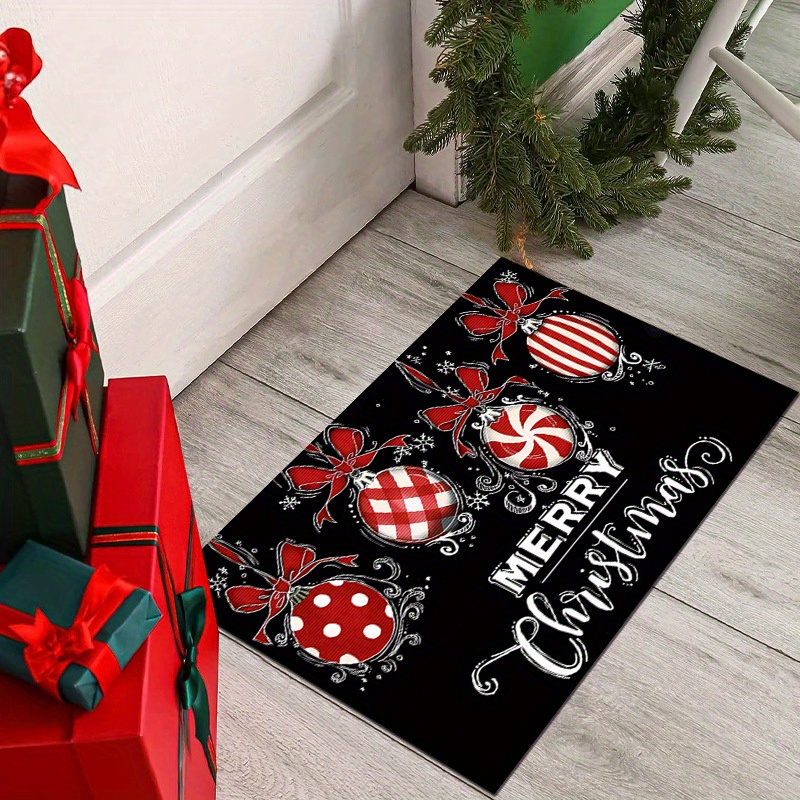 Christmas Doormat Winter Home Door Decorations, Non-slip Welcome