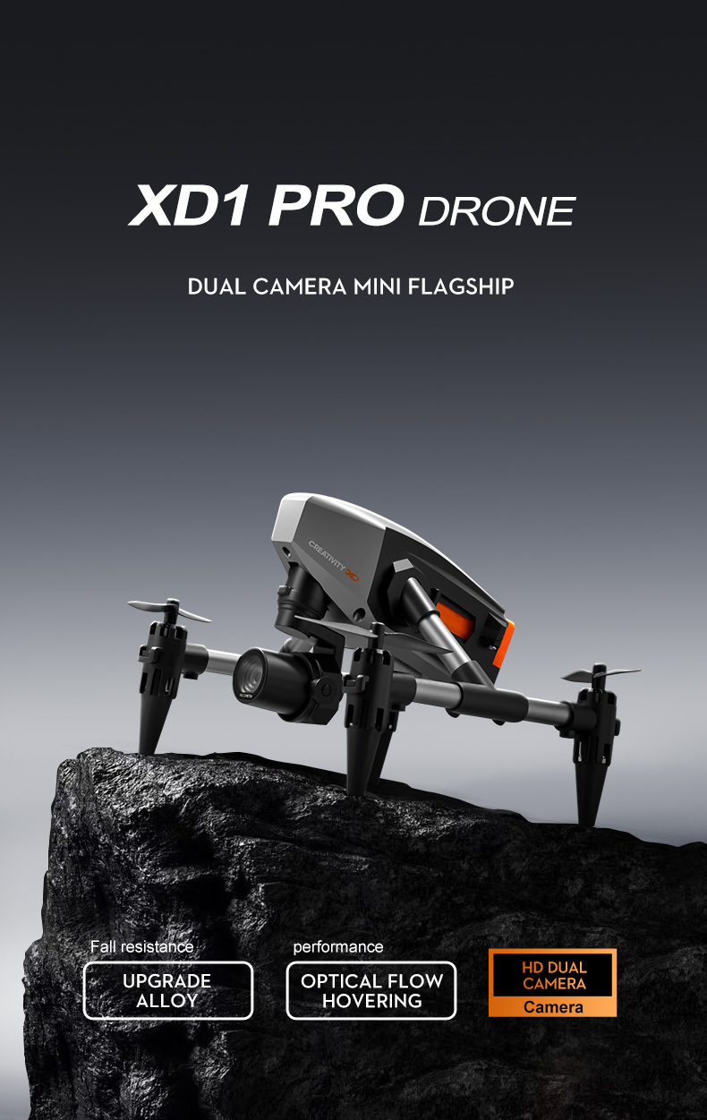 xd1 mini drone with professional dual camera four sides obstacle avoidance rc quadcopter toy details 1