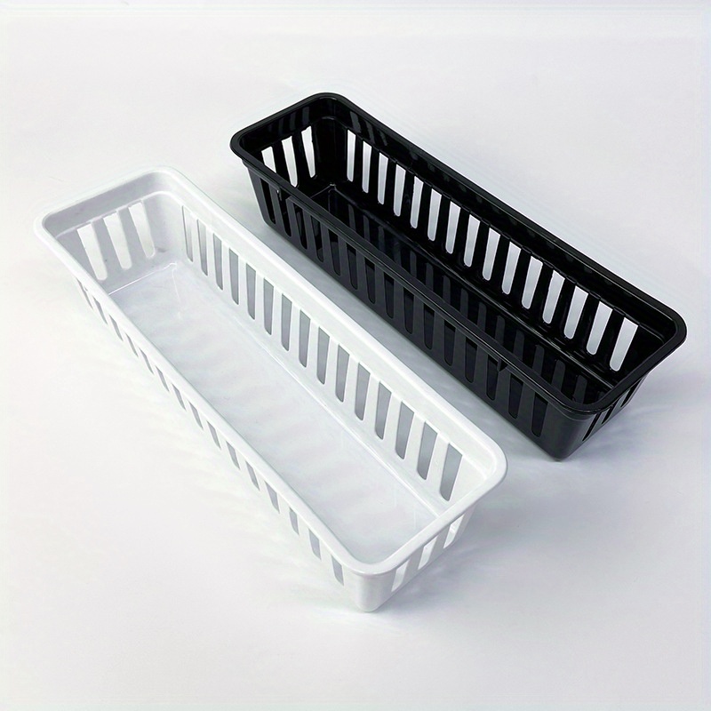 1-4pcs Plastic Small Basket With Handle Box Sundries Storage Box