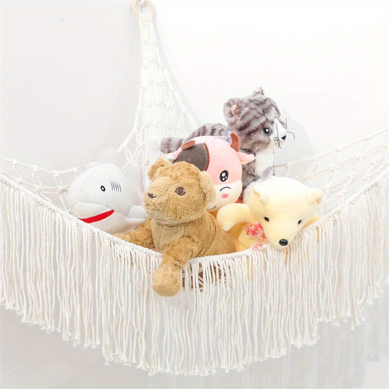 For Triangle Stuffed Animal Hammock Toy Hammock Storage Net With