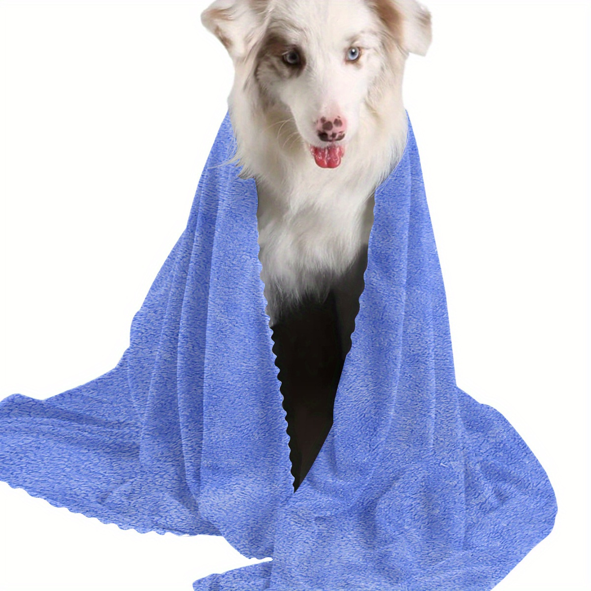 

Ultra-absorbent Pet Towel For Dogs & Cats - Lightweight, Quick-dry Bath Towel With Non-stick Hair Technology, Thick Polyester Fabric, Perfect For Home & Outdoor Use