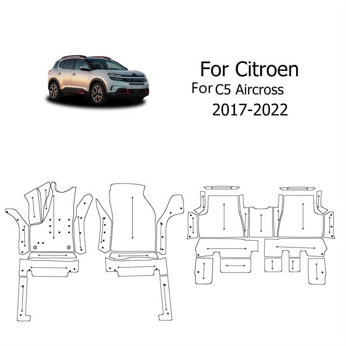 Car Floor Mats Fits For Citroen For C5 Aircross 2017 2022 - Temu