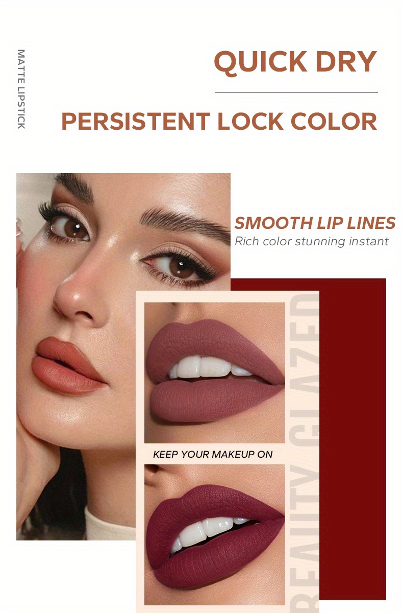 misty matte lip gloss 20 colors long lasting non stick cup moisturizing liquid lipstick details 2