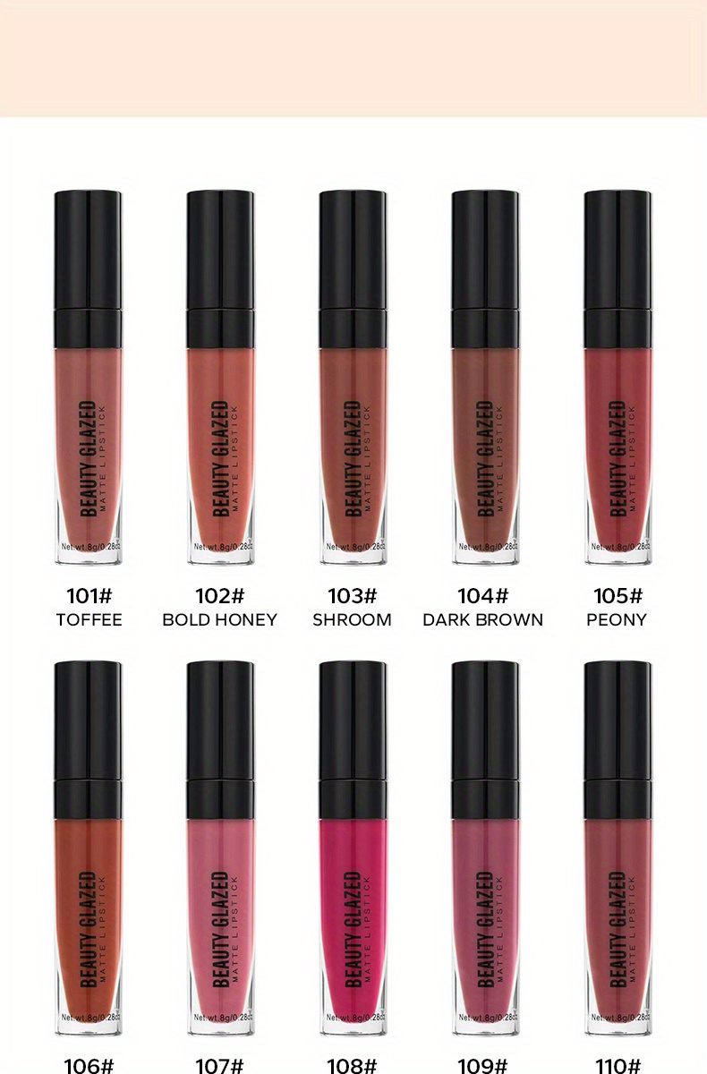misty matte lip gloss 20 colors long lasting non stick cup moisturizing liquid lipstick details 4