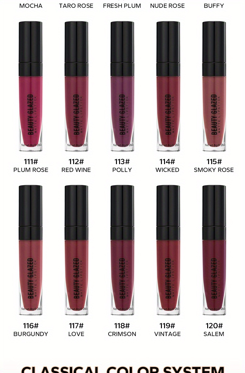 misty matte lip gloss 20 colors long lasting non stick cup moisturizing liquid lipstick details 5
