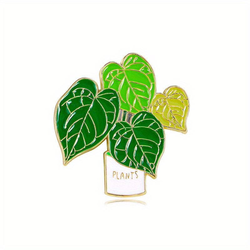 Fashion Creative Men Bonsai Plant Brooch Enamel Pins Lapel - Temu