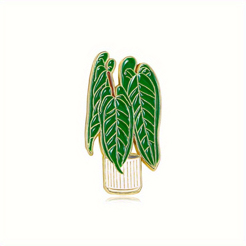 Fashion Creative Men Bonsai Plant Brooch Enamel Pins Lapel - Temu