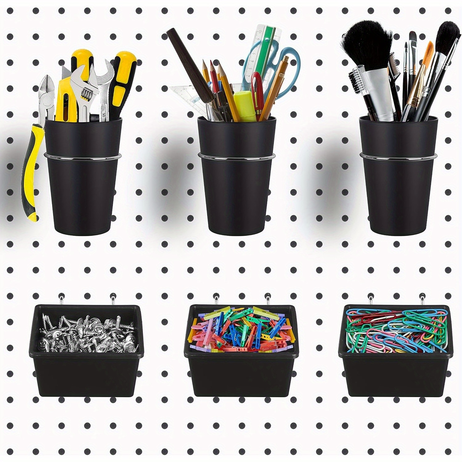 Pegboard Bins With Rings Ring Style Pegboard Hooks With - Temu