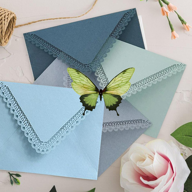 Vintage Hollowed Out Lace Envelopes For Diy Card Storage - Temu