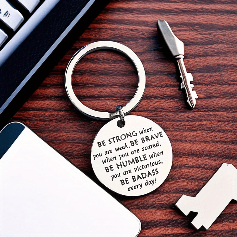 Inspirational Keychain Gifts for Women Motivational Key Chain Always  Remember You are Braver Than You Believe Back to School Gifts for Son  Daughter Girls Boys First Day of School Gifts 