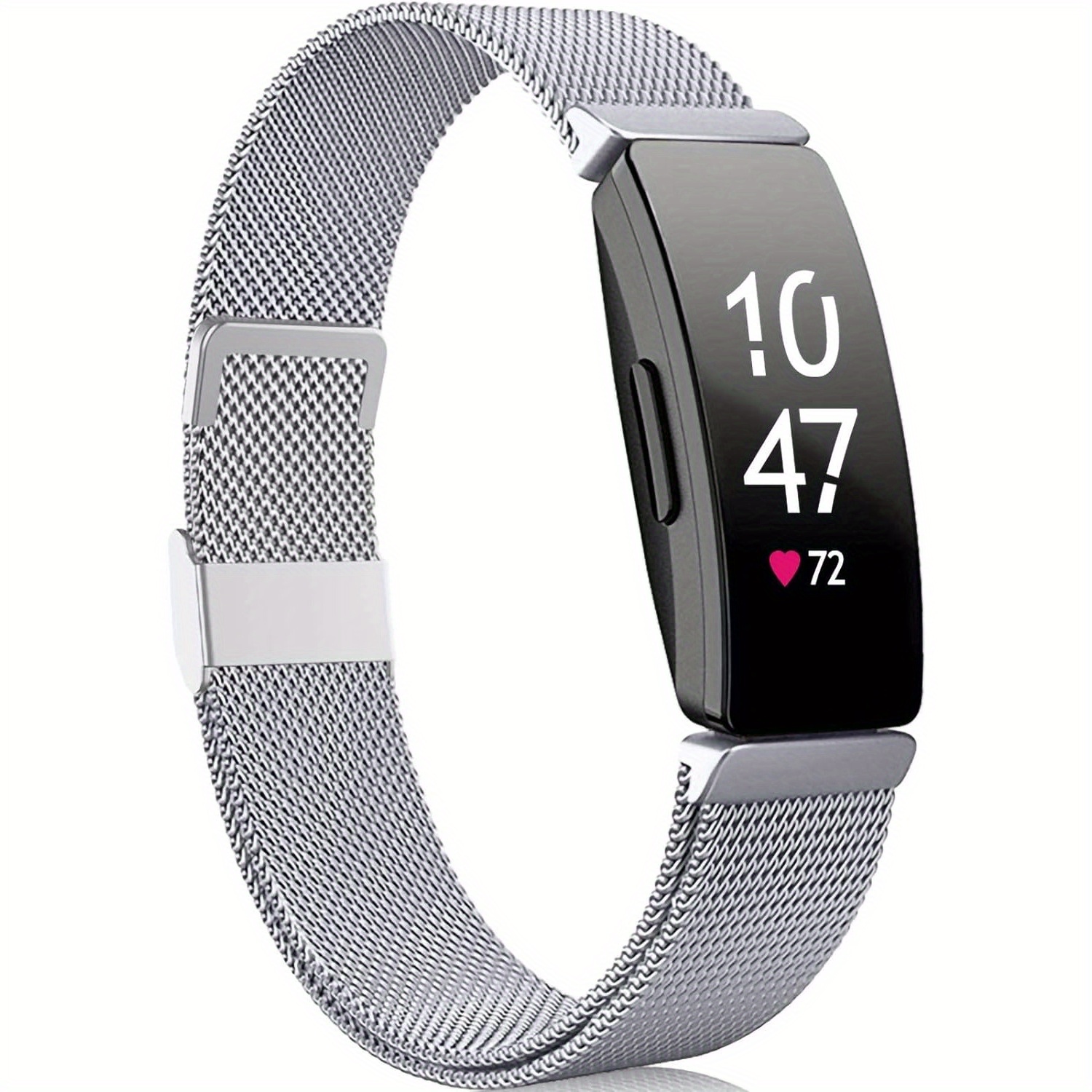 Stainless Steel Mesh Breathable Wristband Strap for Women's Fitbit