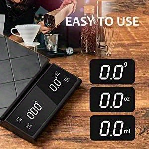   drip coffee scale with timer 3kg 0 1g   backlit lcd display battery free operation for pour over espresso brewing details 3