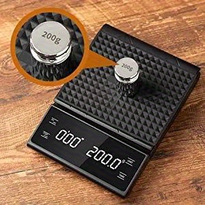   drip coffee scale with timer 3kg 0 1g   backlit lcd display battery free operation for pour over espresso brewing details 4