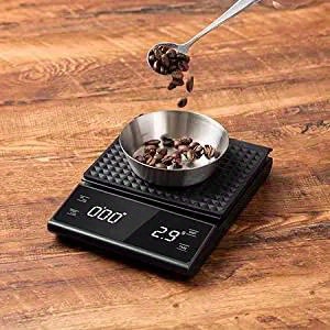   drip coffee scale with timer 3kg 0 1g   backlit lcd display battery free operation for pour over espresso brewing details 5