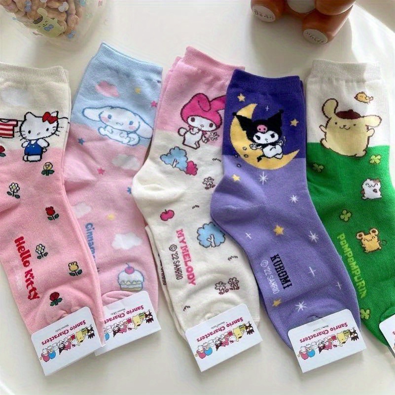 Hello Kitty Y2k Silk Stockings For Jk Women Girls High Stockings