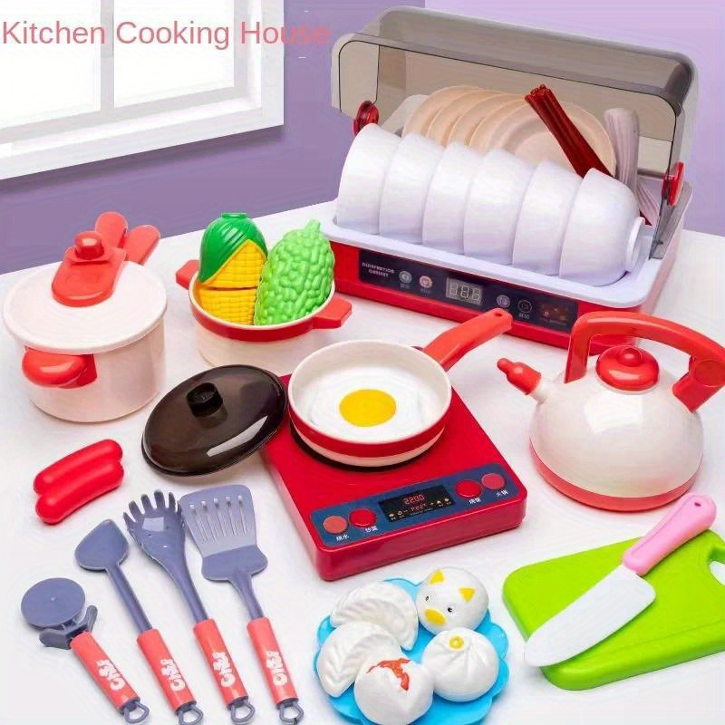 22PC Mini Simulation Kitchen Play House Toy Happy Small Kitchen Tableware  Fun Gifts for Child Teens Xmas Holiday Birthday 
