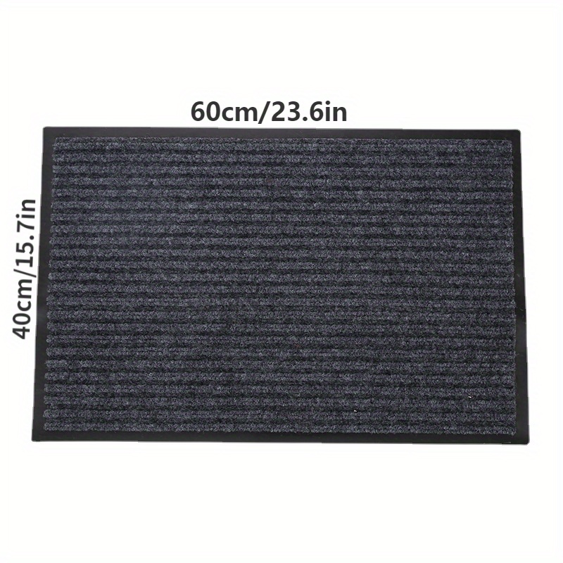 Dirt Resistant Striped Front Door Mats, All Weather Entry And Back Yard  Door Mat, Indoor And Outdoor Safe, Non-slip Pvc Backing, Absorbent And  Waterproof, Dirt Trapping Rugs For Entryway - Temu