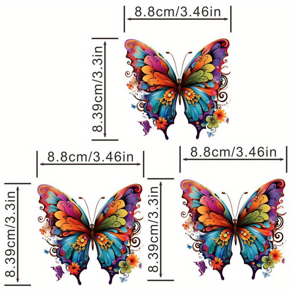 Pretty Colorful Butterfly Iron on Garment Heat Stickers For - Temu