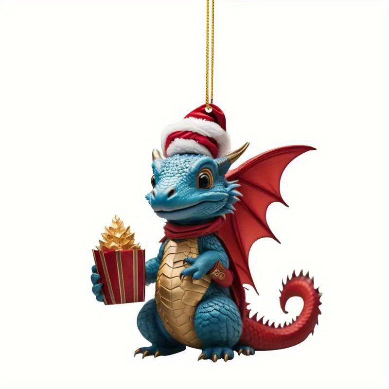 1pc Serie Dragones Decoración Coche Colgante Navidad Coche - Temu