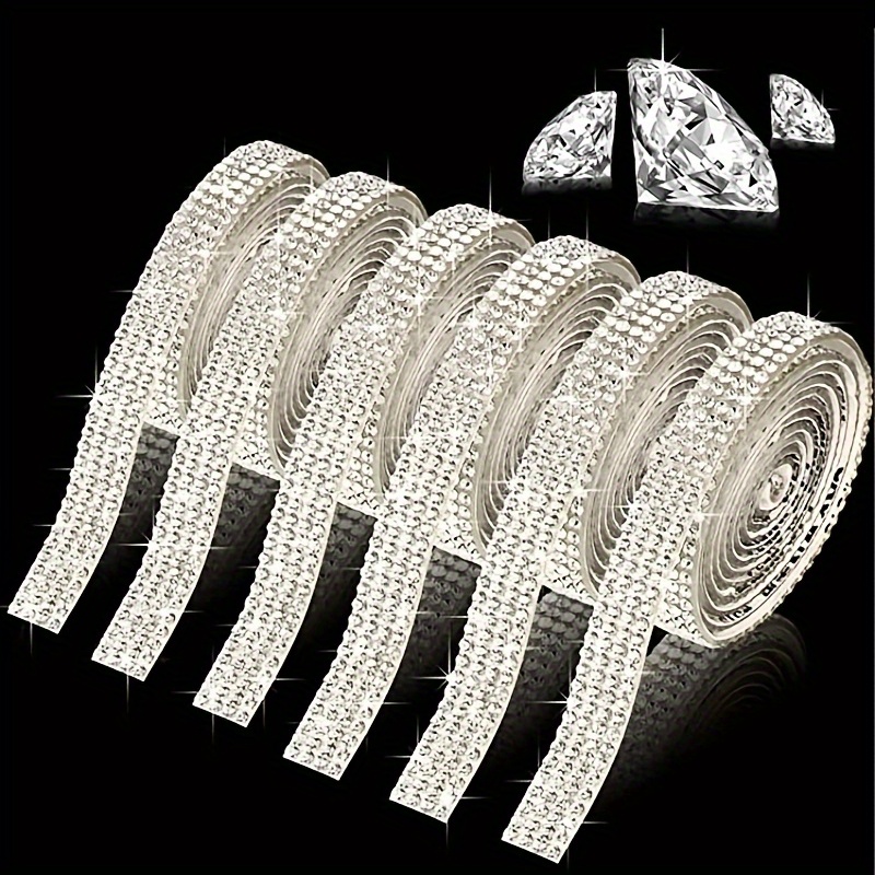 

1 Roll Of Luxurious Crystal Tape - Sparkling Resin Adornment For Christmas Ornaments, Birthday & Day Gifts, & Party Decor