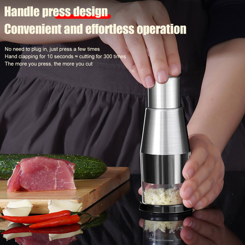 Manual Vegetable Cutter, Multifunctional Garlic Masher, Bpa Free Vegetable  Chopper, Creative Fruit Cutter, Meat Grinder, Handheld Food Chopper, Safe  Mincer, Kitchen Stuff, Kitchen Gadgets - Temu