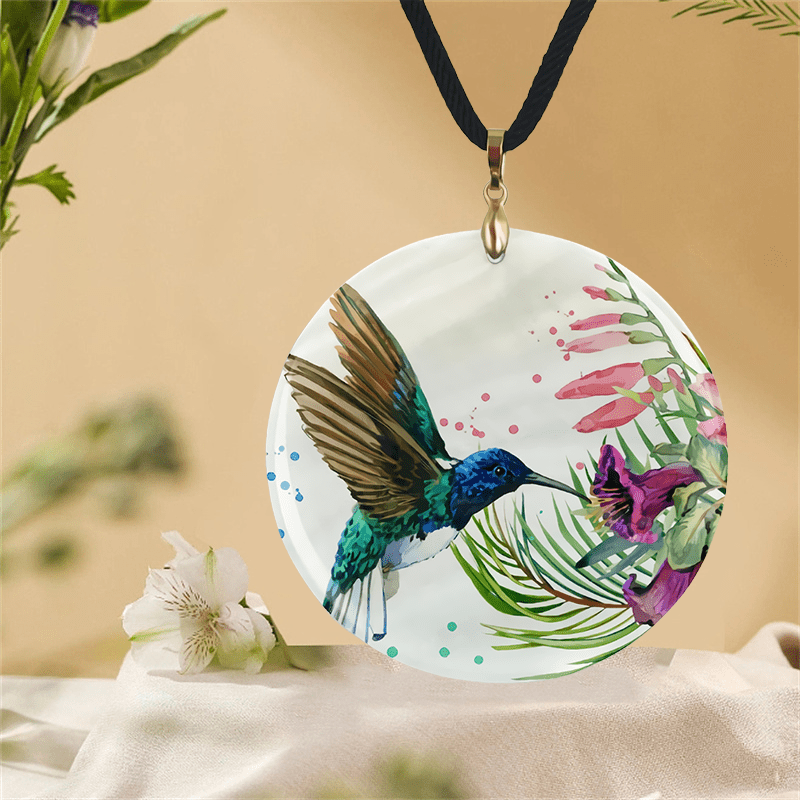 Hummingbird clearance locket necklace