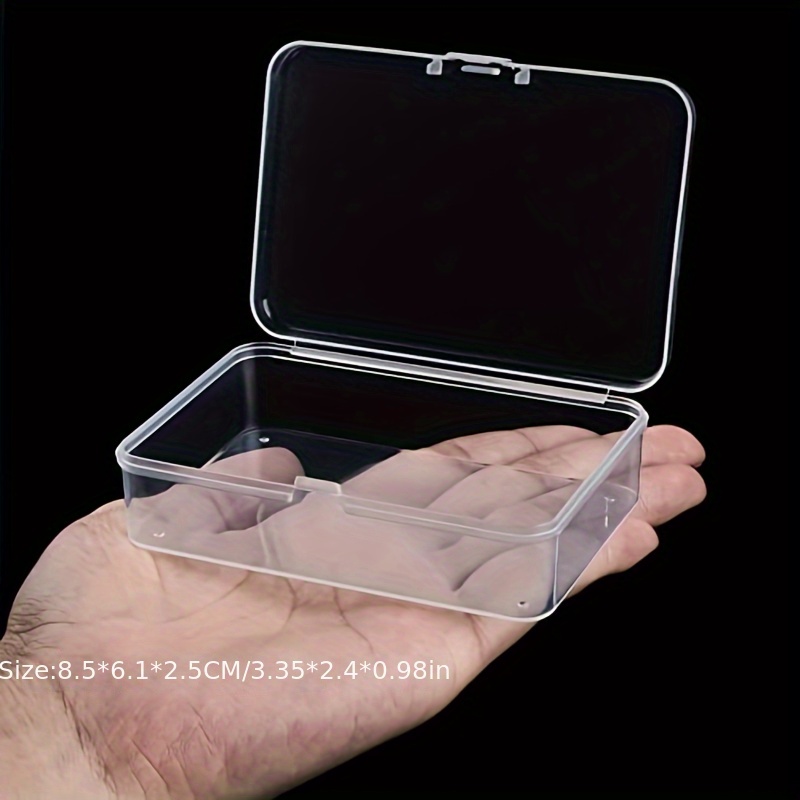 12 Cajas Almacenamiento Plástico Transparente Pequeña Caja - Temu