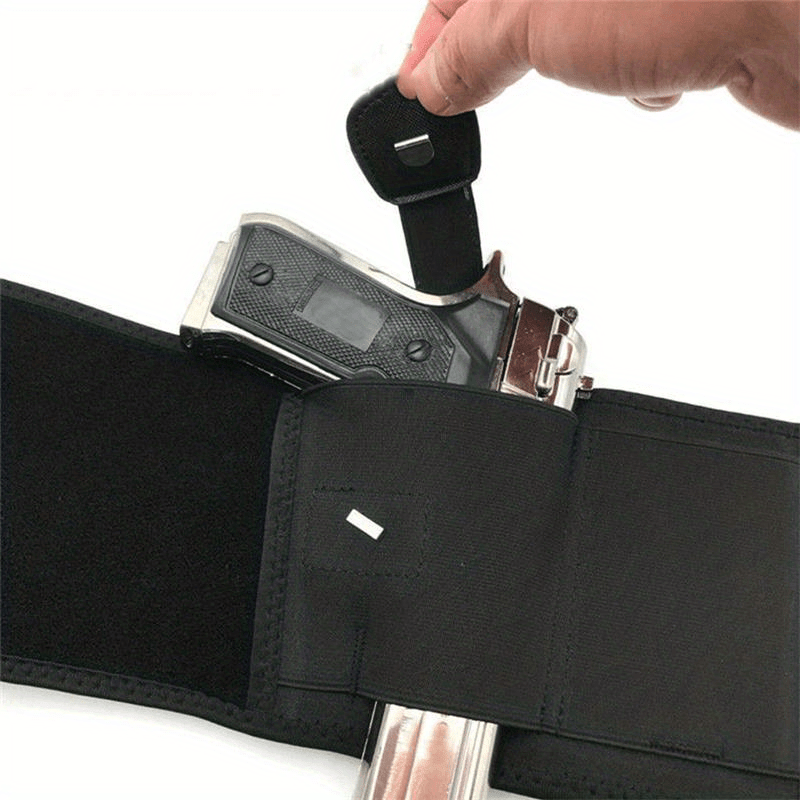 NEW HAND GUN ELASTIC WAIST BAND CONCEALMENT PISTOL HOLSTER 2 MAG