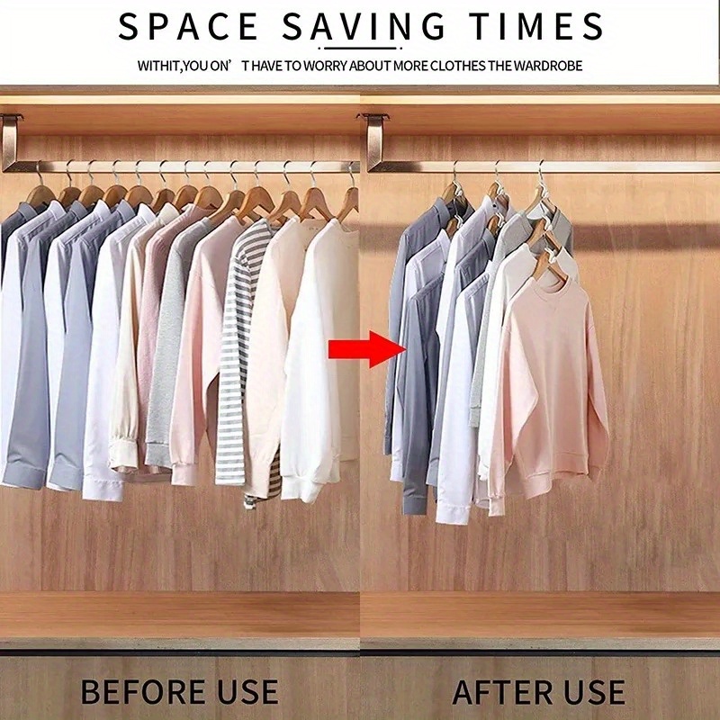 10pcs Wardrobe Hanger Hooks Organizer Connect Multifunction Cascading Plastic