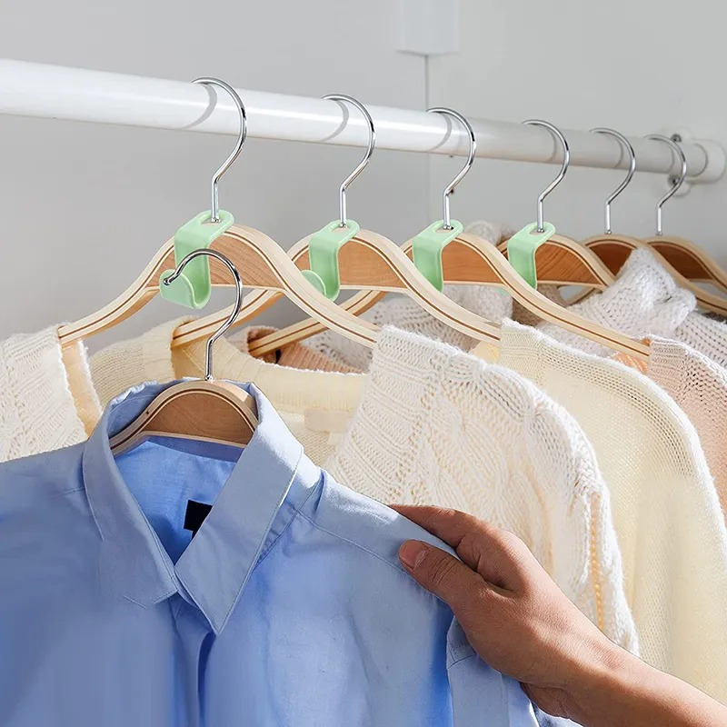10pcs Wardrobe Hanger Hooks Organizer Connect Multifunction Cascading Plastic