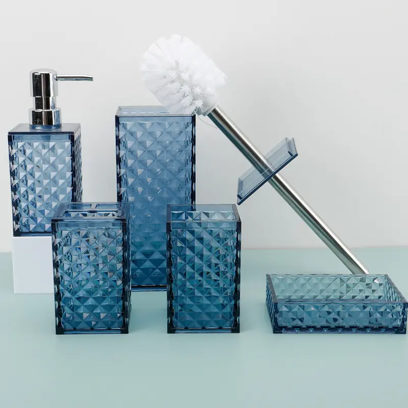 Simple Bathroom Accessory Set, Includes Toilet Brush, Lotion Dispenser, Soap  Dish, Mouthwash Cup And Toothbrush Holder, Suitable For Bathroom  Decoration, Housewarming Gift Set - Temu