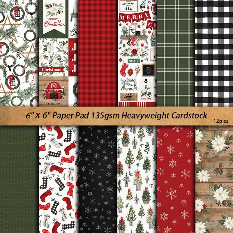 Large Size Farmhouse Christmas Material Paper Retro Journal - Temu