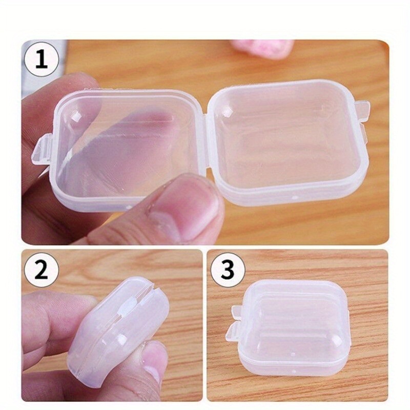 28/56 Slots Plastic Storage Box Clear Jewelry - Temu