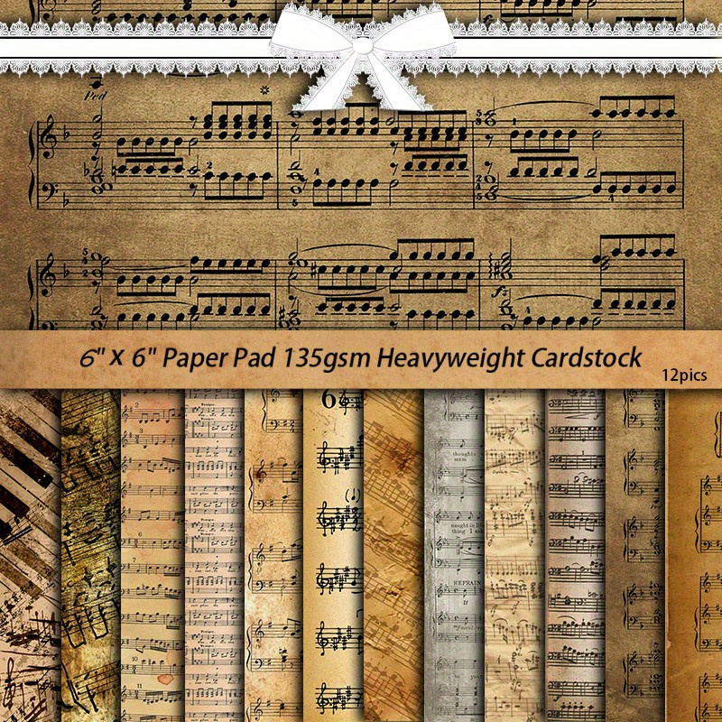 Image of 12sheets Large Size Score Material Paper, Insect Atlas Journal For Background Diy,as A Gift For Women Adults Students Teachers Employee Arts Crafts