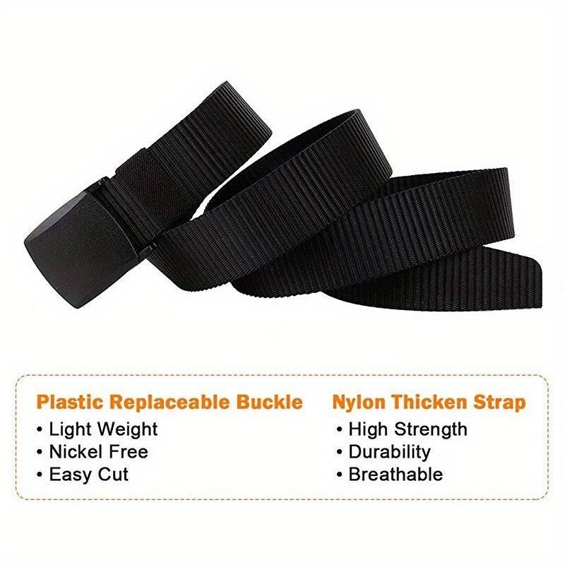 JASGOOD Nylon Military Tactical Men Belt 2 Pack Webbing Canvas