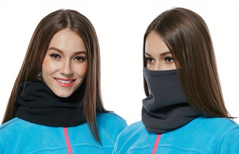 Donne Solid Color Polar Fleece Balaclava Maschera Sci - Temu Italy