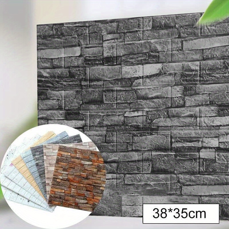 10/20/30/40 Pcs/Set DIY 3D Foam Brick Pattern Wallpaper 3d Foam