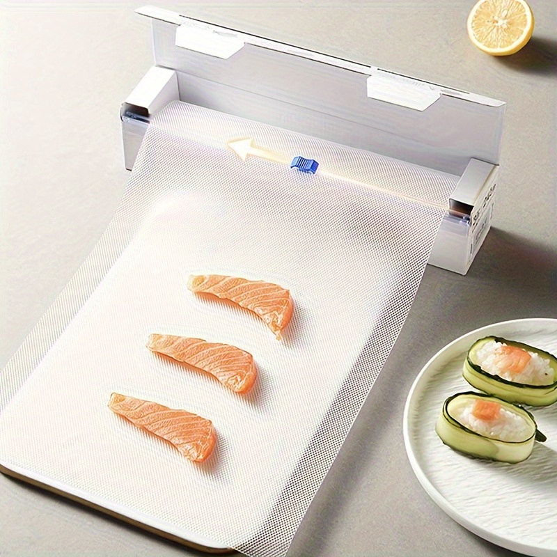 Disposable Plastic Cutting Board, Easy To Use Flexible Cutting Board Sheets  with Built In Sliding Cutter