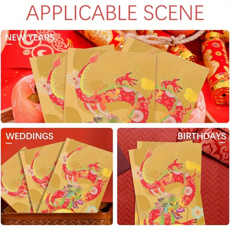 New 2024 Customised Red Packet Money Chinese New Year Red Pocket  Traditional Hong Baopopular - China Wholesale 2024 Red Envelope Red Packet  Money $0.01 from Shanghai Langhai Printing Co., Ltd.