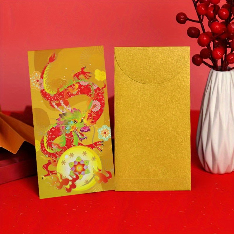 Didiseaon 30pcs 2024 Year of The Dragon Red Packet New Year Red Packet  Envelopes for Money Decorative Envelopes Chinese Red Envelope Paper Money  Red