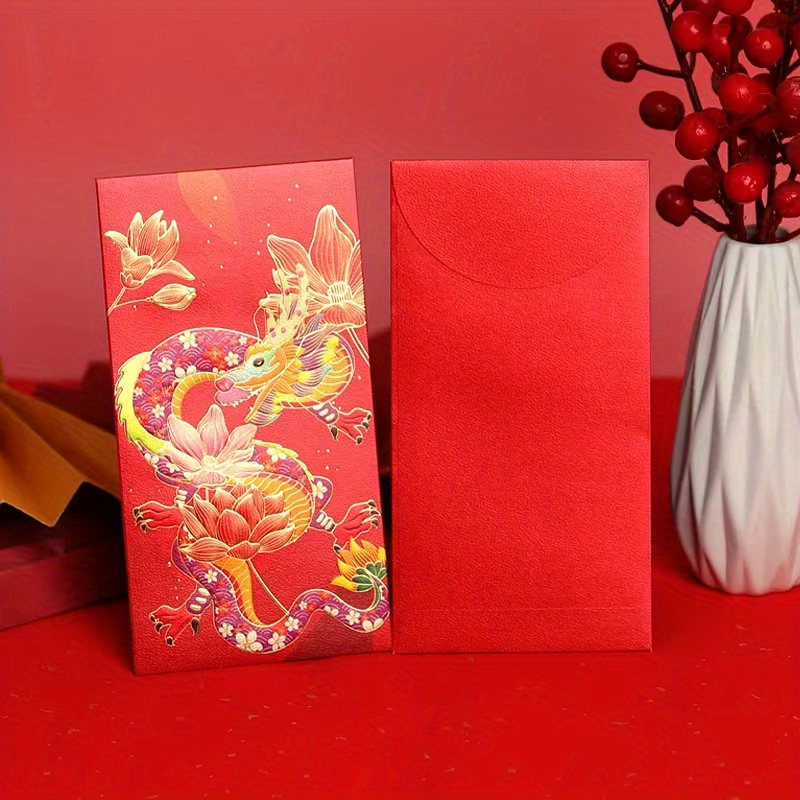 2024 Dragon Year Draw Lots Lucky Red Envelopes New Year Red Packet/