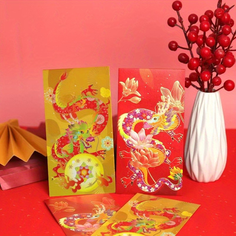 New 2024 Customised Red Packet Money Chinese New Year Red Pocket  Traditional Hong Baopopular - China Wholesale 2024 Red Envelope Red Packet  Money $0.01 from Shanghai Langhai Printing Co., Ltd.