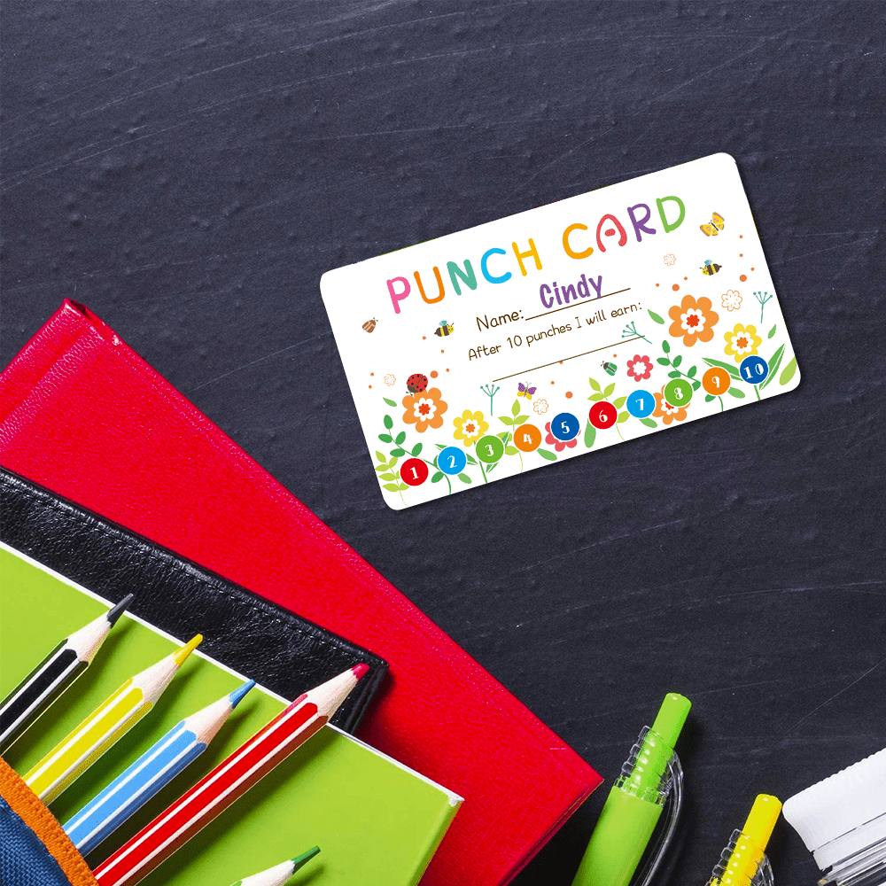 Punch Cards My Reward Cards For Classroom Home Behavior - Temu